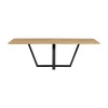 WOOOD Eettafels|Combi-tablo XL Eettafel eiken Drenthe poot 240 cm