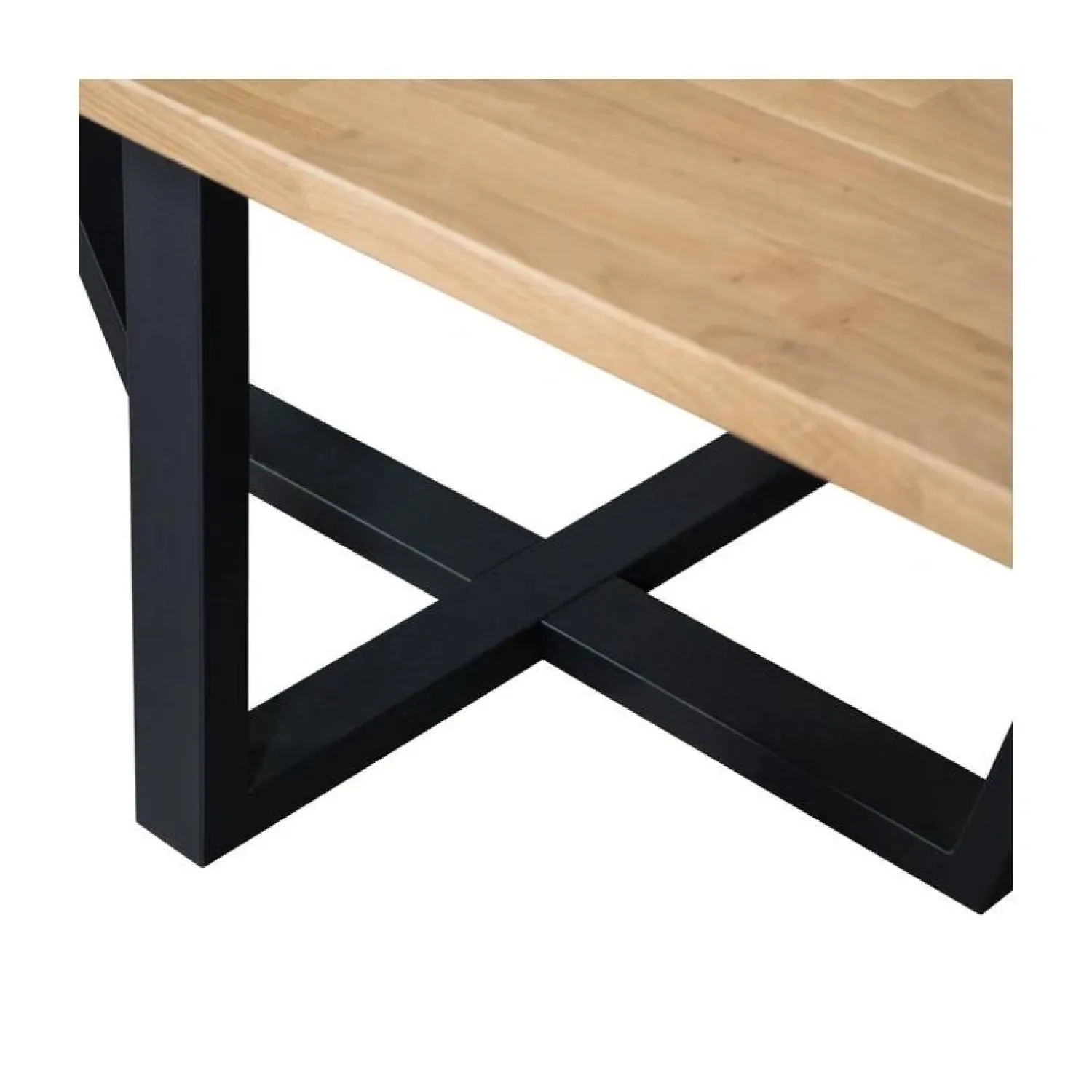 WOOOD Eettafels|Combi-tablo XL Eettafel eiken Drenthe poot 240 cm
