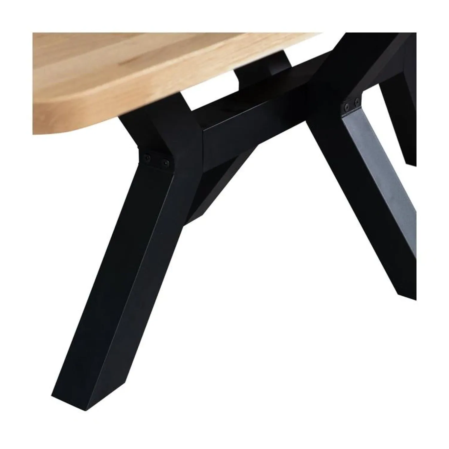 WOOOD Eettafels|Combi-tablo XL Eettafel eiken Zeeland poot 240 cm