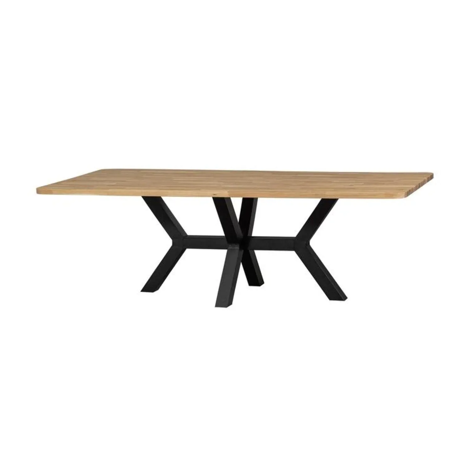 WOOOD Eettafels|Combi-tablo XL Eettafel eiken Zeeland poot 240 cm