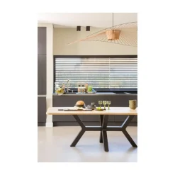 WOOOD Eettafels|Combi-tablo XL Eettafel eiken Zeeland poot 240 cm