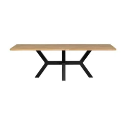 WOOOD Eettafels|Combi-tablo XL Eettafel eiken Zeeland poot 240 cm