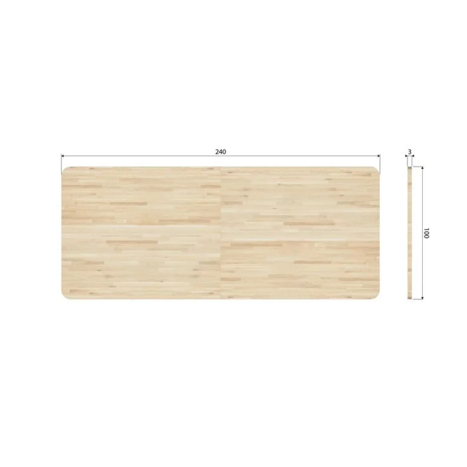 WOOOD Eettafels|Combi-tablo XL Eettafel eiken Zeeland poot 240 cm