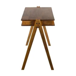 WOOOD Bureautafels|Compartment Bureau acaciahout bruin 120cm