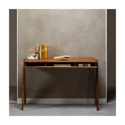 WOOOD Bureautafels|Compartment Bureau acaciahout bruin 120cm