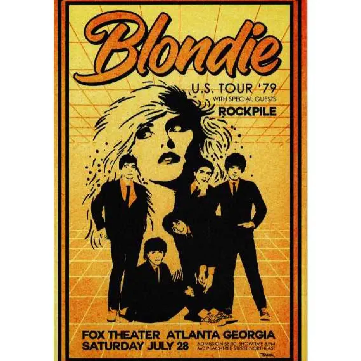 Cavetown Metalen Borden|Concertbord Blondie Atlanta - metalen bord