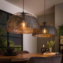 Kalfort Hanglampen|Cooper 2-lichts hanglamp industrieel