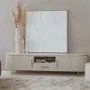 Tower living Industriele Kasten|Tv Meubels|Corbetta TV meubel wit/grijs mdf met betonlook finish 185cm