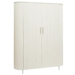 Tower living Wandkasten|Industriele Kasten|Corbetta wandkast wit/grijs mdf met betonlook finish 145cm