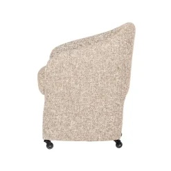 WOOOD Eetkamerstoelen|Cordo Eetkamerstoel Met wielen Naturel