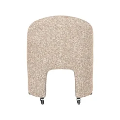 WOOOD Eetkamerstoelen|Cordo Eetkamerstoel Met wielen Naturel