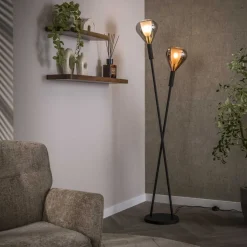 Kalfort Vloerlampen|Corrado 2-lichts Vloerlamp Meerkleurig