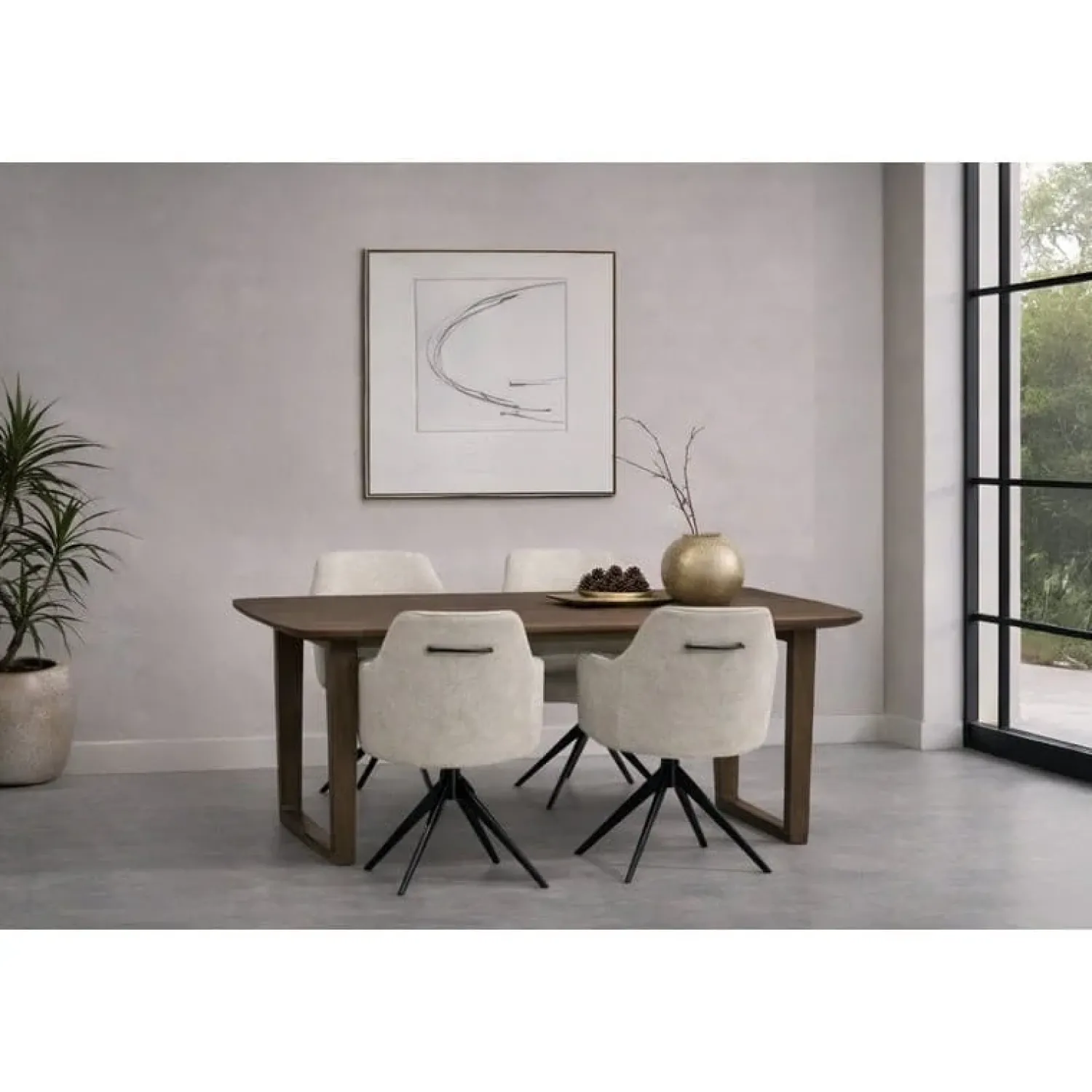 Livingfurn Eettafels|Cortez Eettafel Deens ovaal walnoot 200 cm