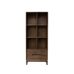 Livingfurn Vakkenkasten|Industriele Kasten|Cortez Vakkenkast walnoot 83 cm