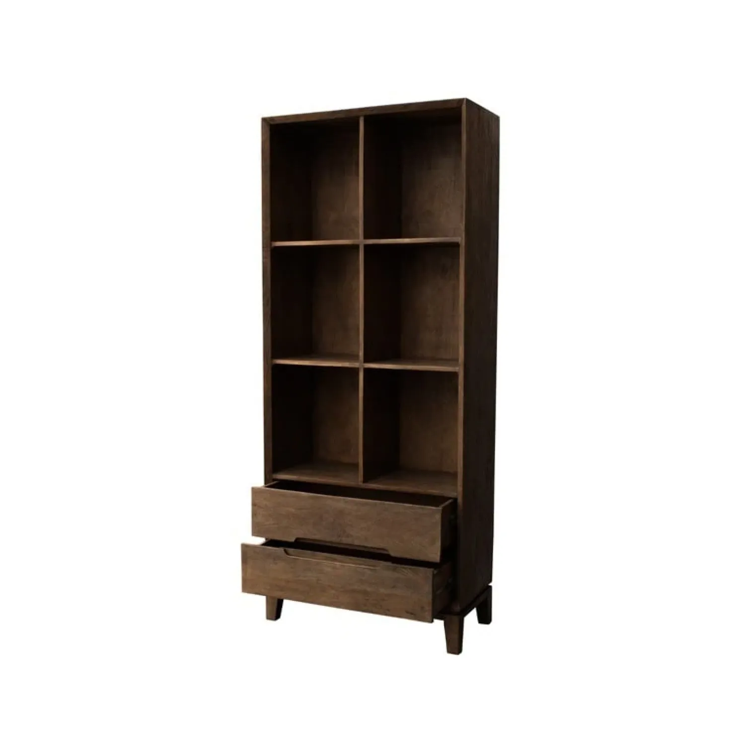 Livingfurn Vakkenkasten|Industriele Kasten|Cortez Vakkenkast walnoot 83 cm