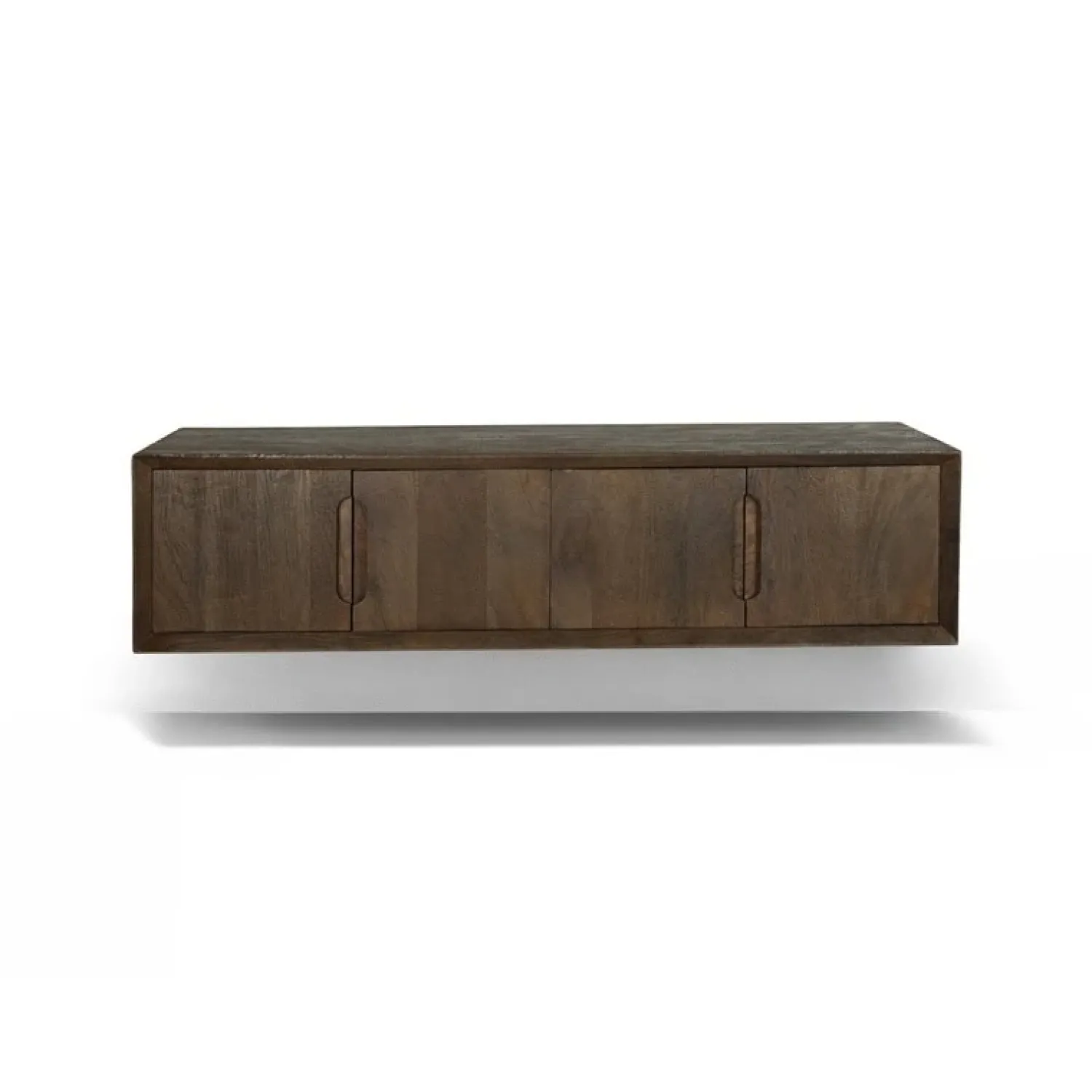 Livingfurn Industriele Kasten|Tv Meubels|Cortez Zwevend Tv meubel walnoot 140cm