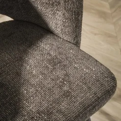 Kalfort Barkrukken|Cozy Barstoel Stof Bruin