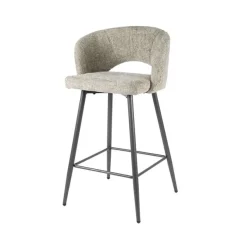 Kalfort Barkrukken|Cozy Barstoel Stof kleur Zand
