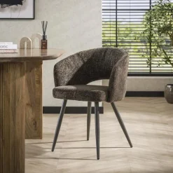 Kalfort Eetkamerstoelen|Cozy Eetkamerstoel Cargo Bruin