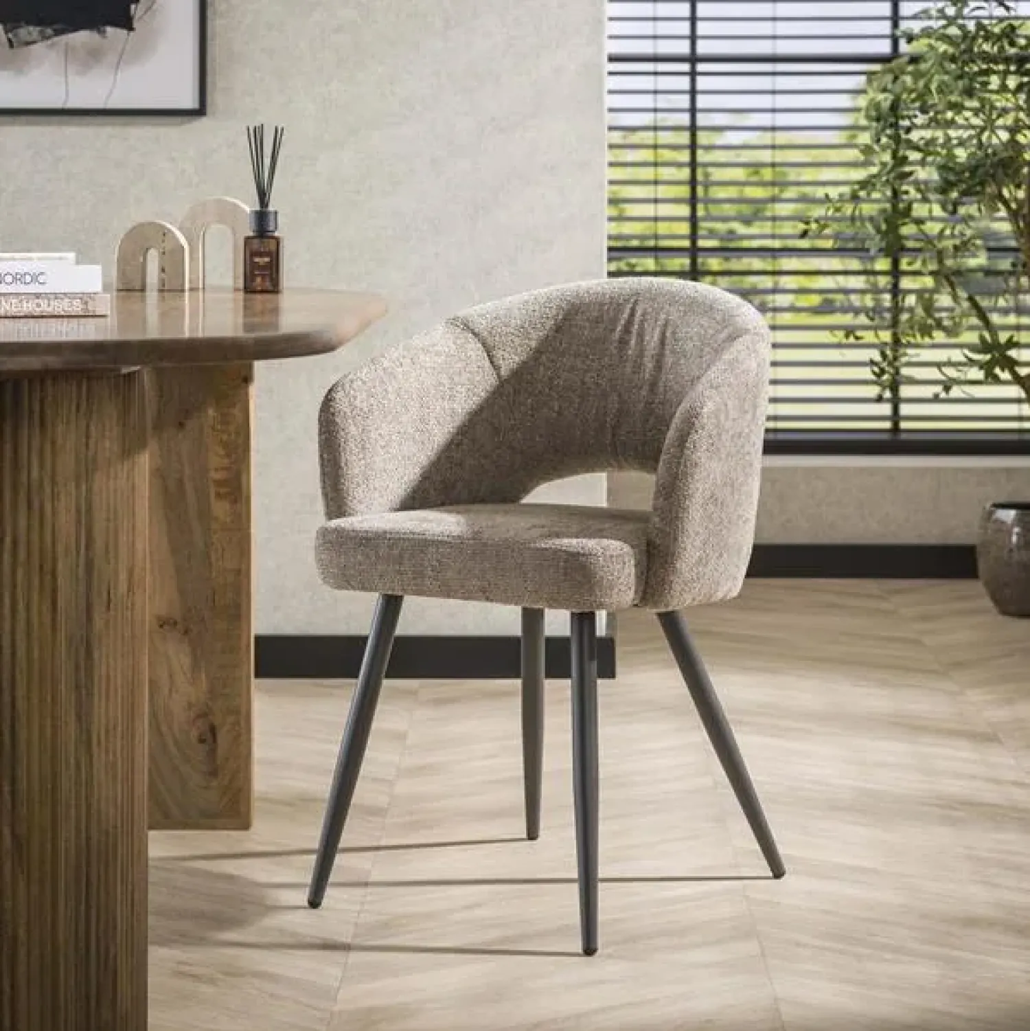 Kalfort Eetkamerstoelen|Cozy Eetkamerstoel Cargo Zand