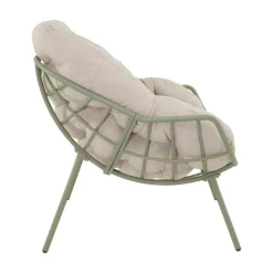 Lesli Living Tuinstoelen|Cozy Relaxstoel aluminium beige