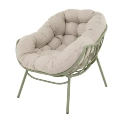 Lesli Living Tuinstoelen|Cozy Relaxstoel aluminium beige