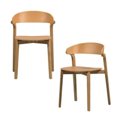 WOOOD Eetkamerstoelen|Cras Eetkamerstoel essen fineer naturel