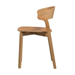 WOOOD Eetkamerstoelen|Cras Eetkamerstoel essen fineer naturel