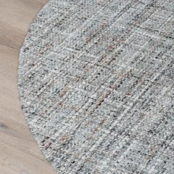 Decor 88 Vloerkleden|Cross vloerkleed Grijs/Beige Rond 160x160cm