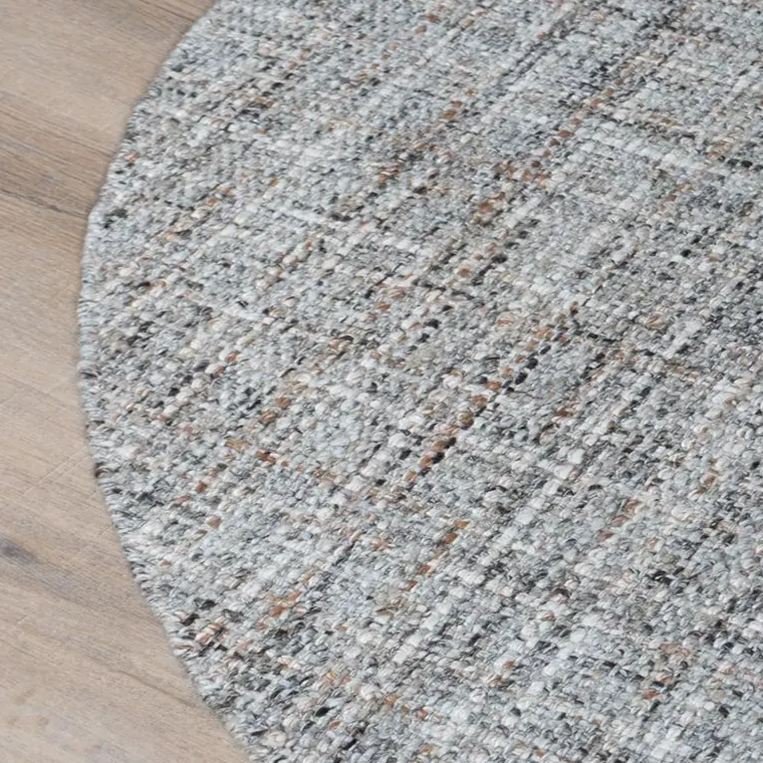 Decor 88 Vloerkleden|Cross vloerkleed Grijs/Beige Rond 200x200cm