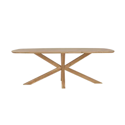 Tower living Eettafels|Crotone Eettafel deens ovaal Acaciahout 260 cm