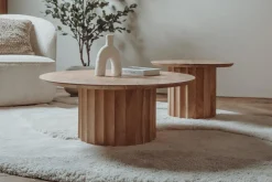 Tower living Salontafels|Crotone Salontafel set van 2 rond Acaciahout