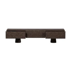 WOOOD Industriele Kasten|Tv Meubels|Crumble Carved Tv-meubel mangohout donkerbruin 180cm