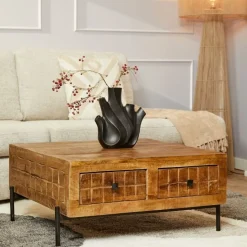 Furndea Salontafels|Cubical Salontafel mangohout