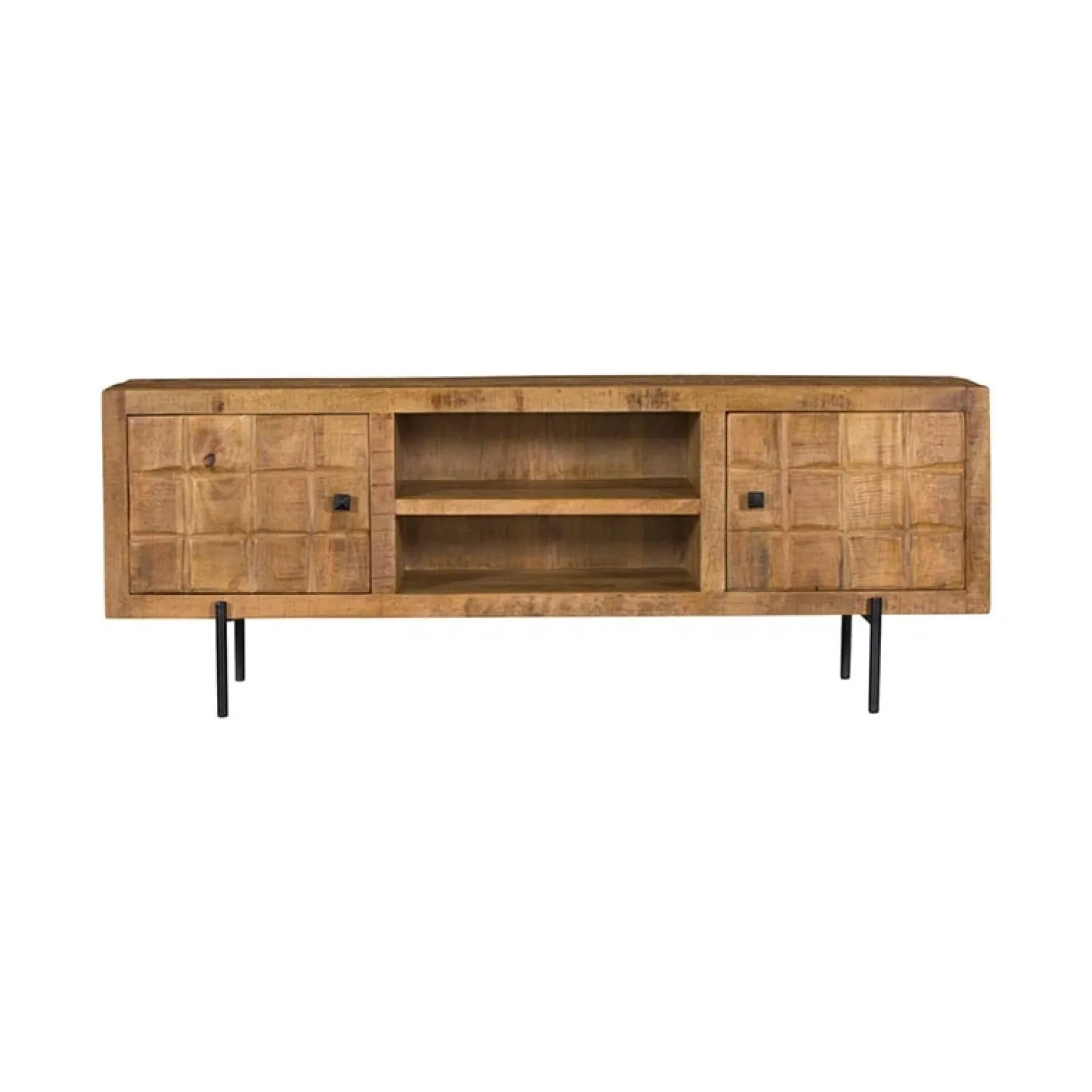 Furndea Industriele Kasten|Tv Meubels|Cubical tv-meubel mangohout 150cm