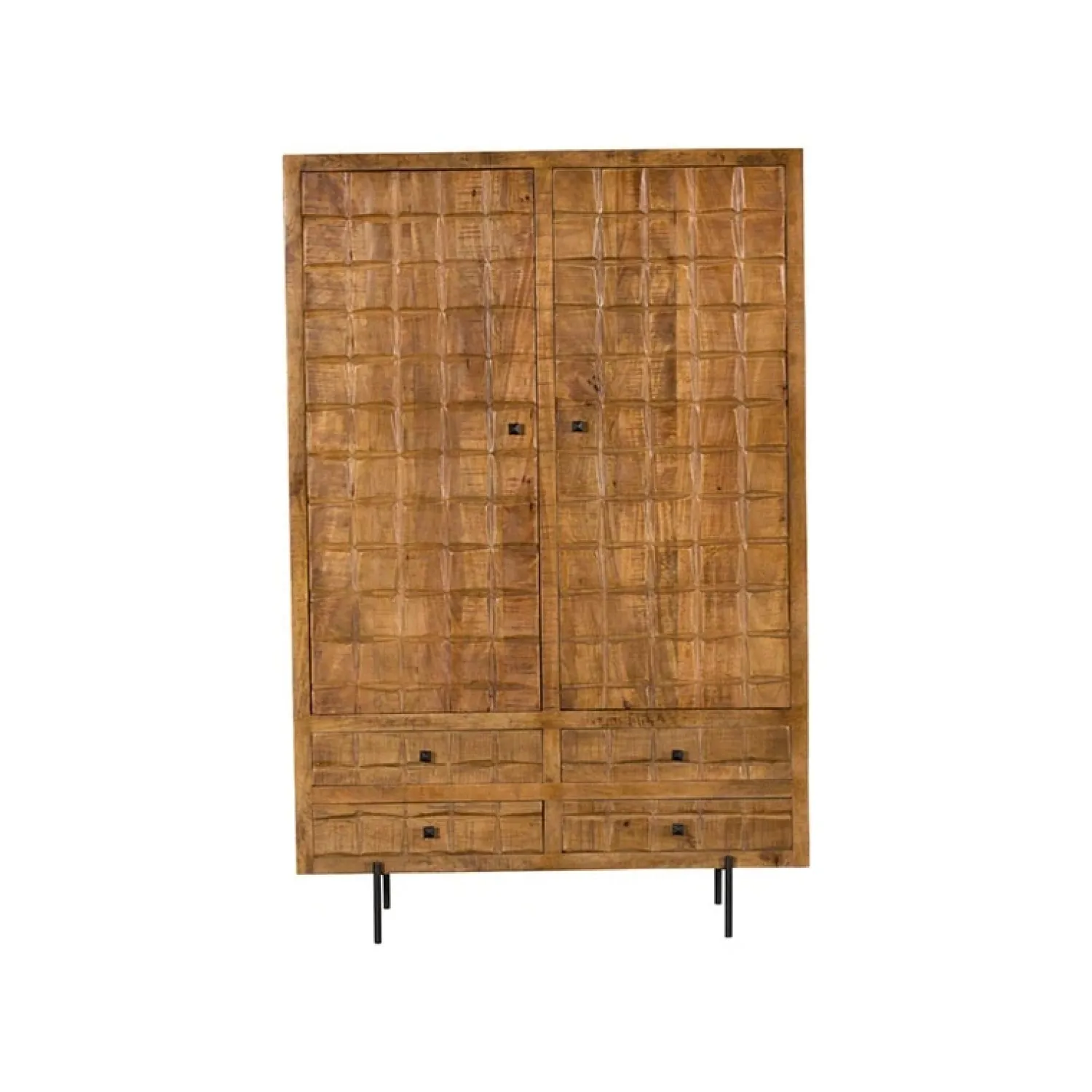 Furndea Wandkasten|Ladenkasten|Cubical wandkast mangohout