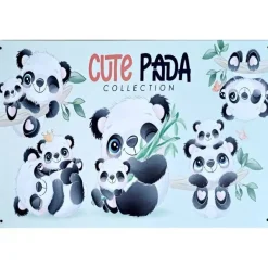 Cavetown Metalen Borden|Cute Panda - metalen bord