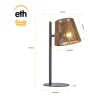 Trading Lighting Tafellampen|Daan 1-lichts Tafellamp Bruin