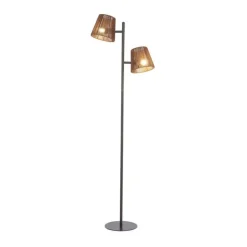 Trading Lighting Vloerlampen|Daan 2-lichts Vloerlamp Bruin