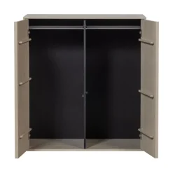 vtwonen Industriele Kasten|Kledingkasten|Daily Kledingkast dubbel grenen beige 100cm