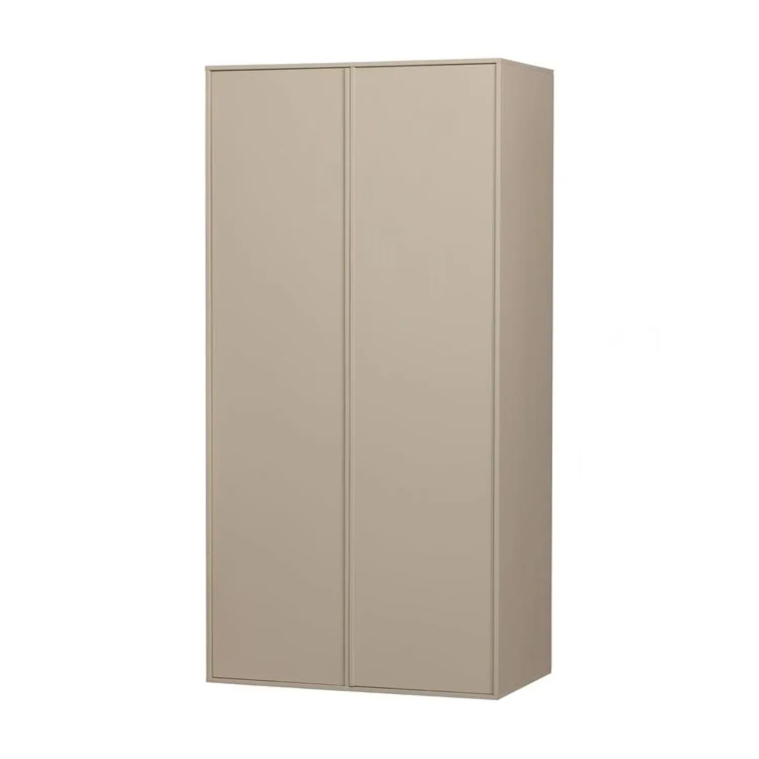 vtwonen Industriele Kasten|Kledingkasten|Daily Kledingkast dubbel hoog grenen beige 100cm