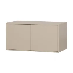 vtwonen Industriele Kasten|Kledingkasten|Daily Kledingkast dubbel smal grenen beige 100cm