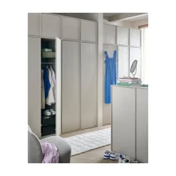 vtwonen Industriele Kasten|Kledingkasten|Daily Kledingkast enkel hoog grenen beige 50cm