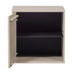 vtwonen Industriele Kasten|Kledingkasten|Daily Kledingkast enkel smal grenen beige 50cm
