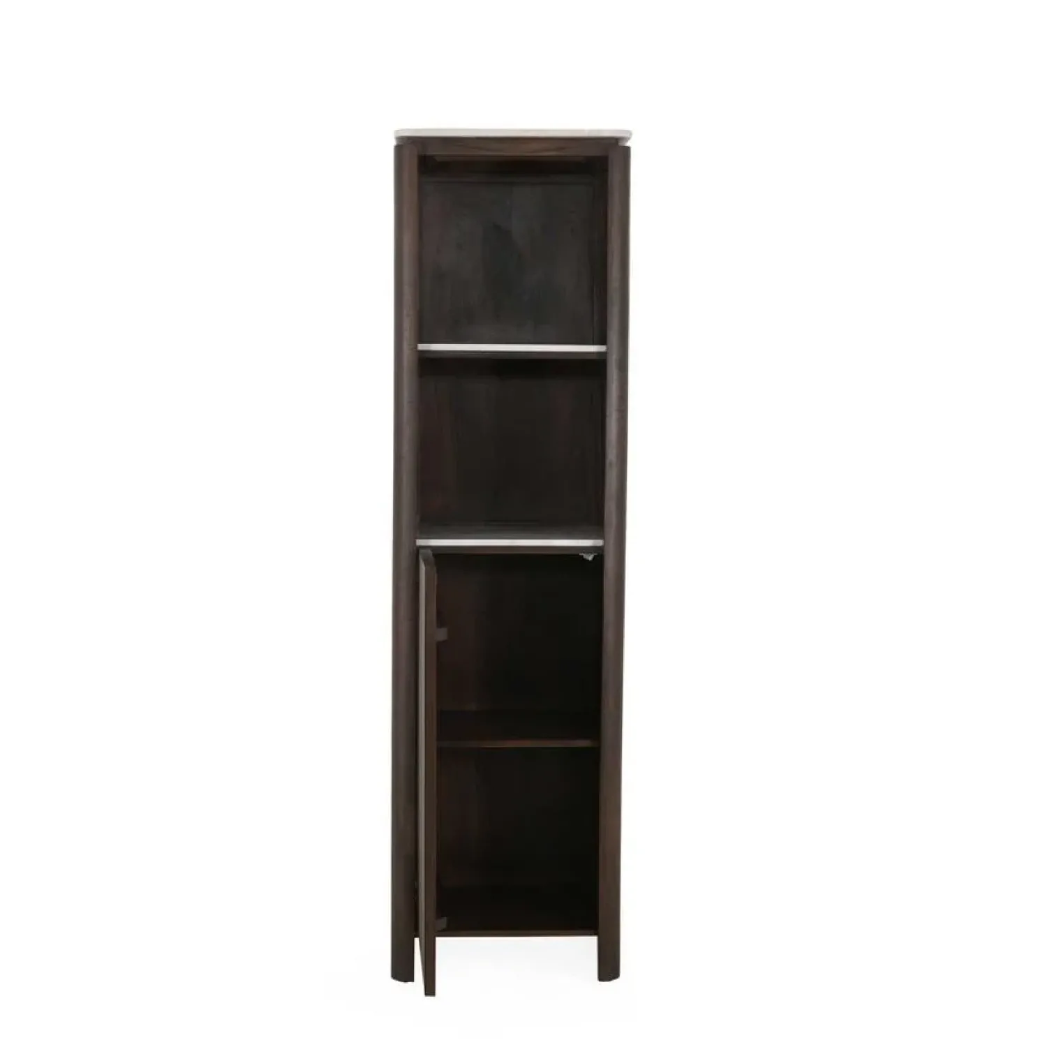 Furndea Boekenkasten|Industriele Kasten|Dallas Boekenkast Bruin Mangohout 55cm