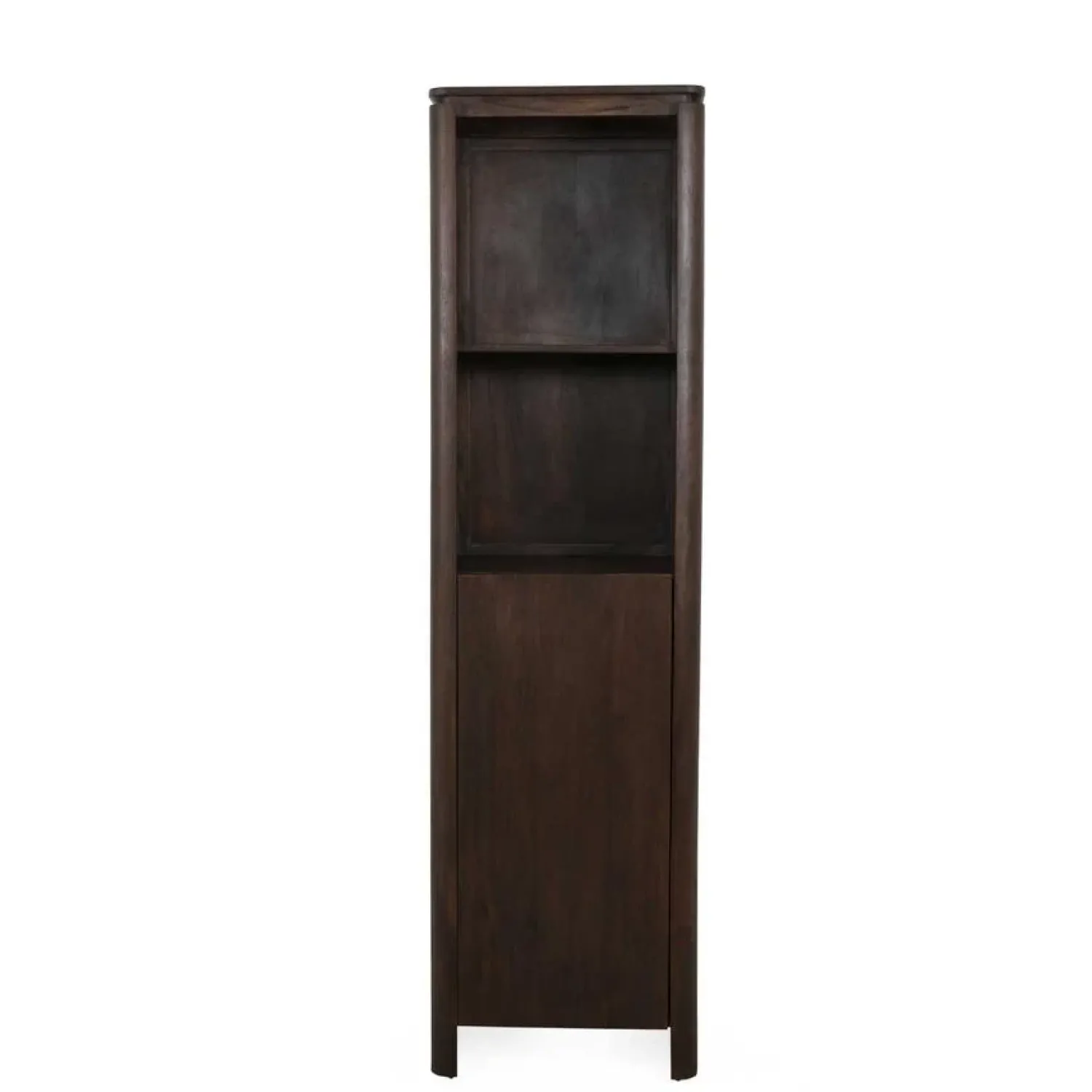 Furndea Boekenkasten|Industriele Kasten|Dallas Boekenkast Bruin Mangohout 55cm