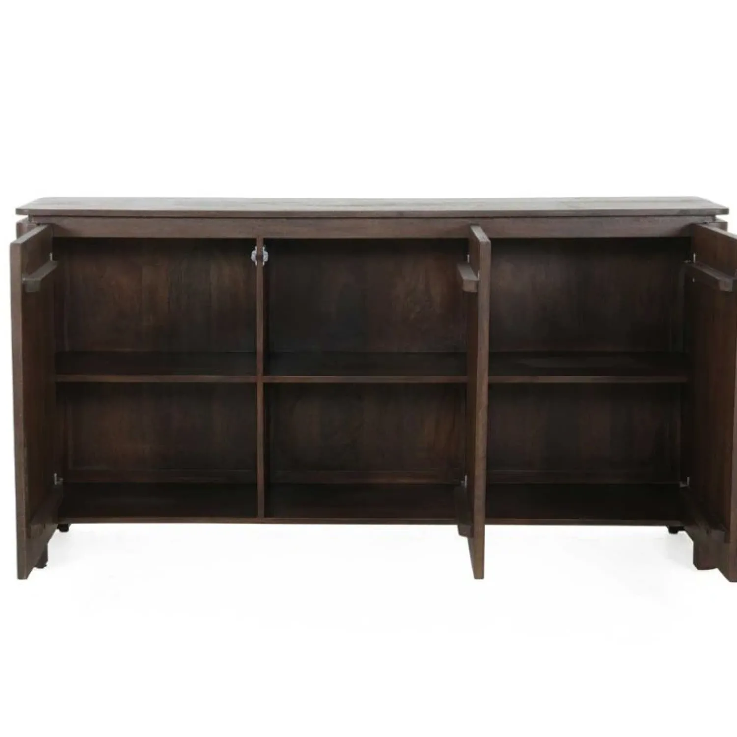 Furndea Dressoirs|Industriele Kasten|Dallas Dressoir Bruin Mangohout 165cm