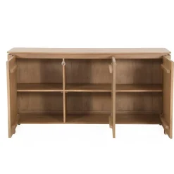 Furndea Dressoirs|Industriele Kasten|Dallas Dressoir Naturel Mangohout 165cm
