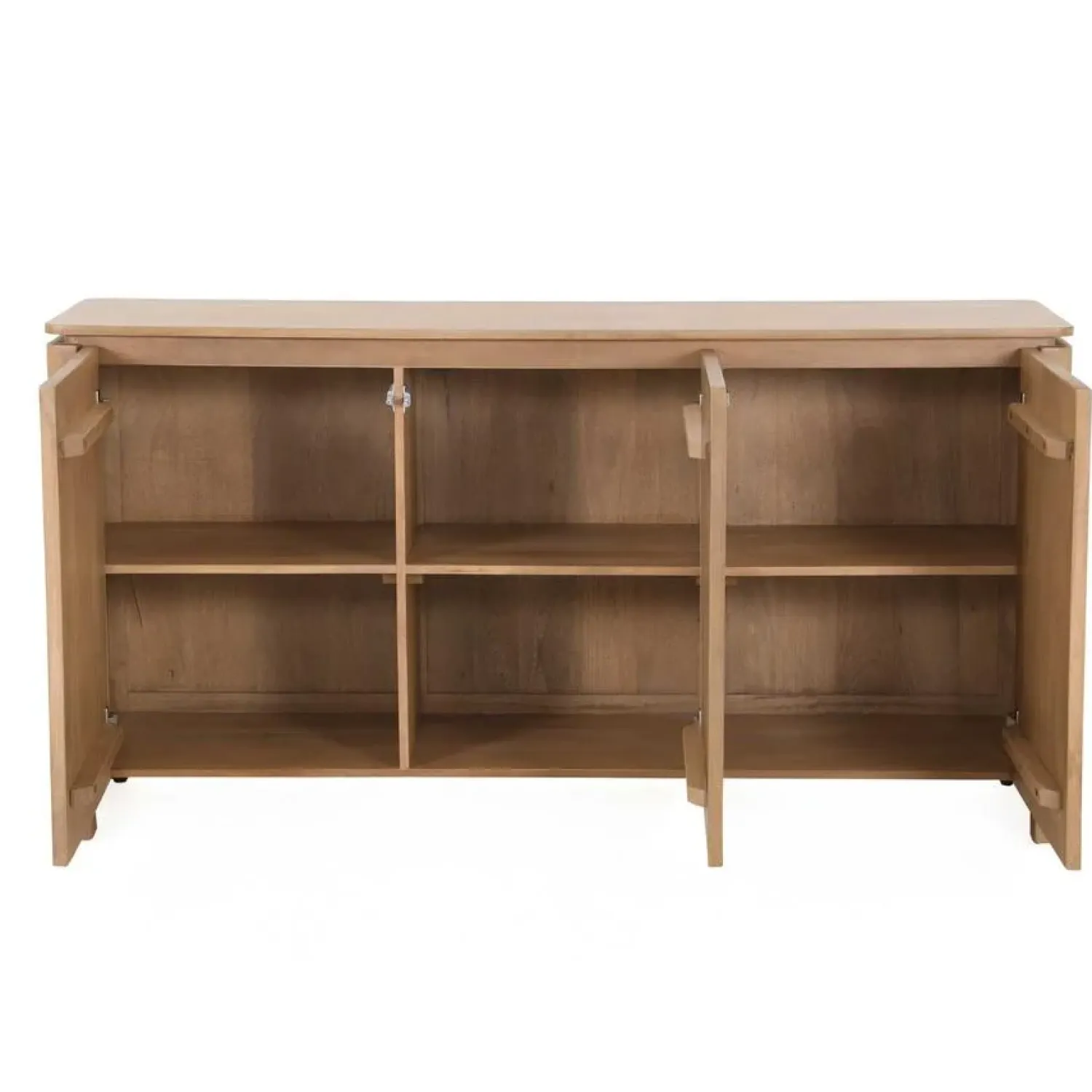 Furndea Dressoirs|Industriele Kasten|Dallas Dressoir Naturel Mangohout 165cm