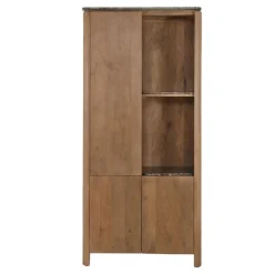 Furndea Vakkenkasten|Industriele Kasten|Dallas Vakkenkast Naturel Mangohout 90cm